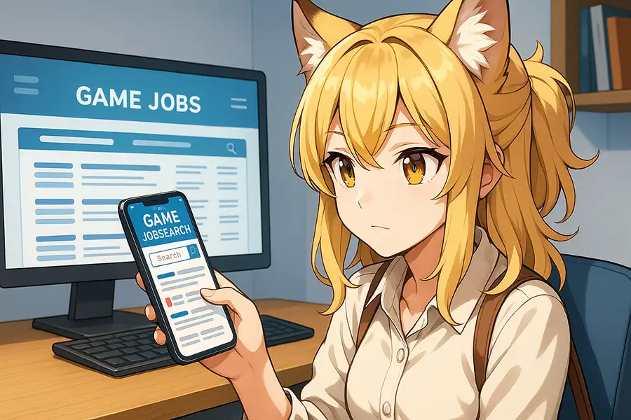 求人情報を調べている