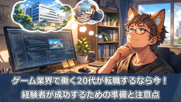 ゲーム業界で働く20代が転職するなら今!経験者が成功するための準備と注意点
